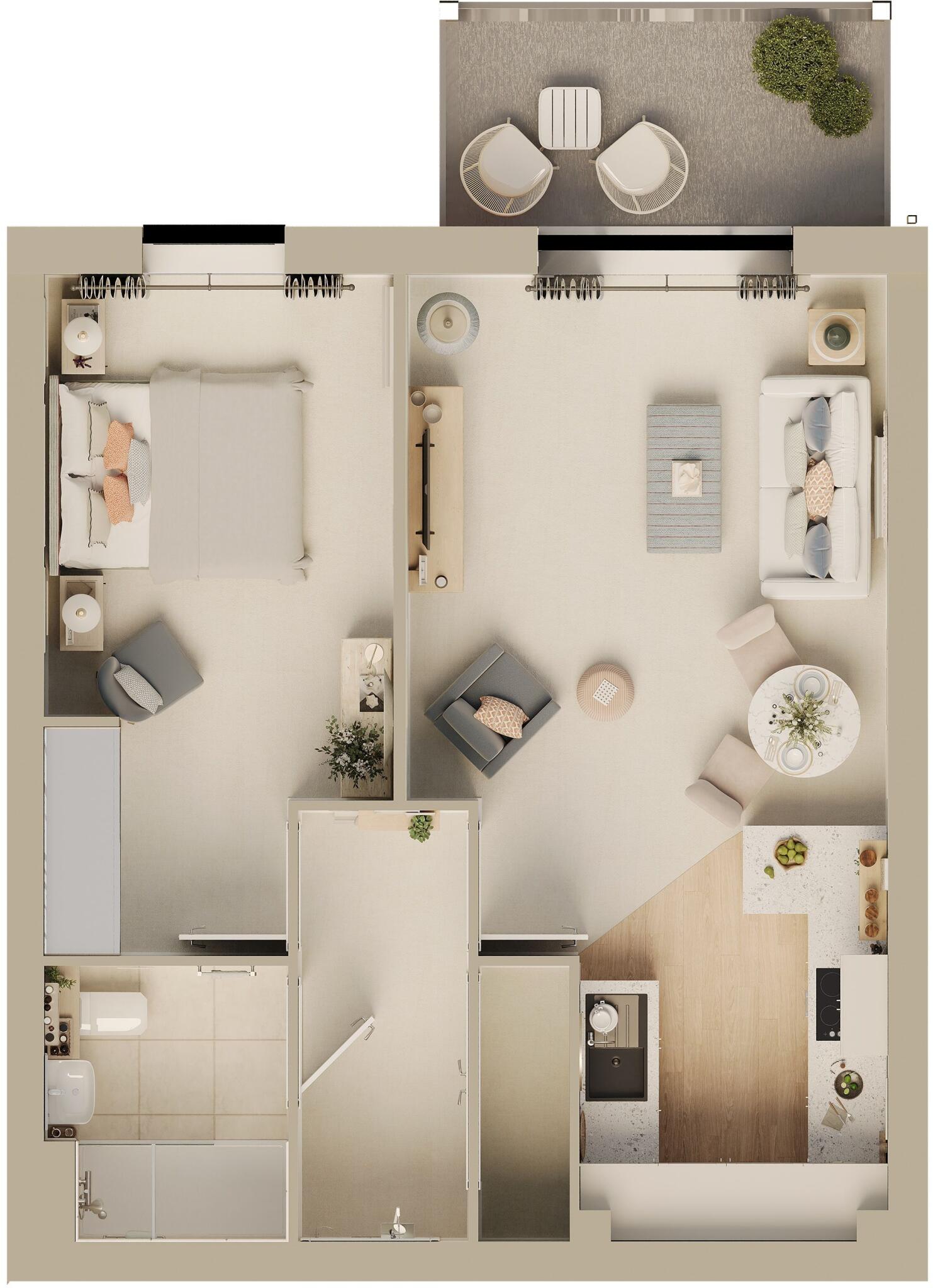1C Pacific Drive, Eastbourne, East Sussex, BN23 6DW floorplan