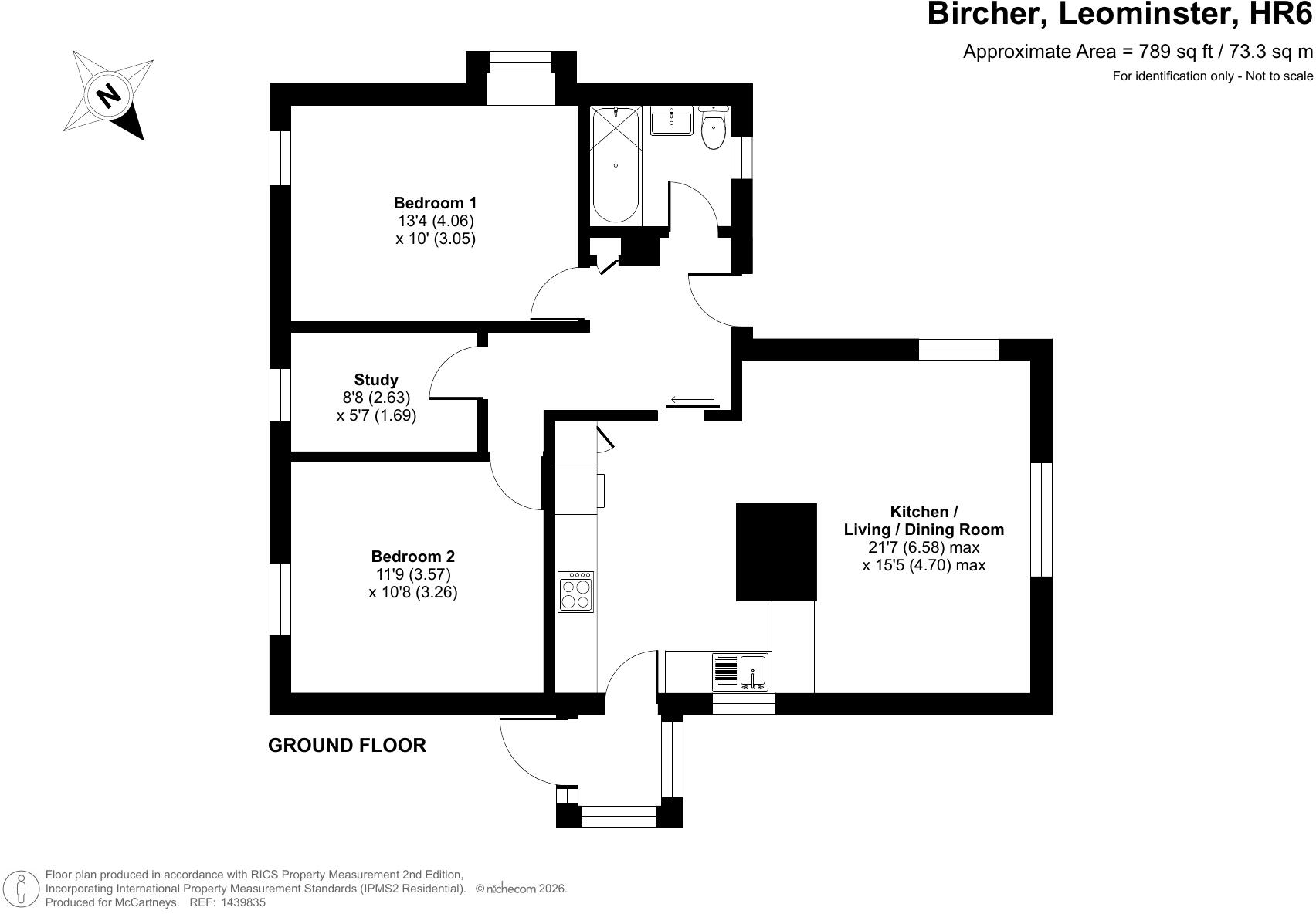 Bircher, Leominster, Herefordshire floorplan