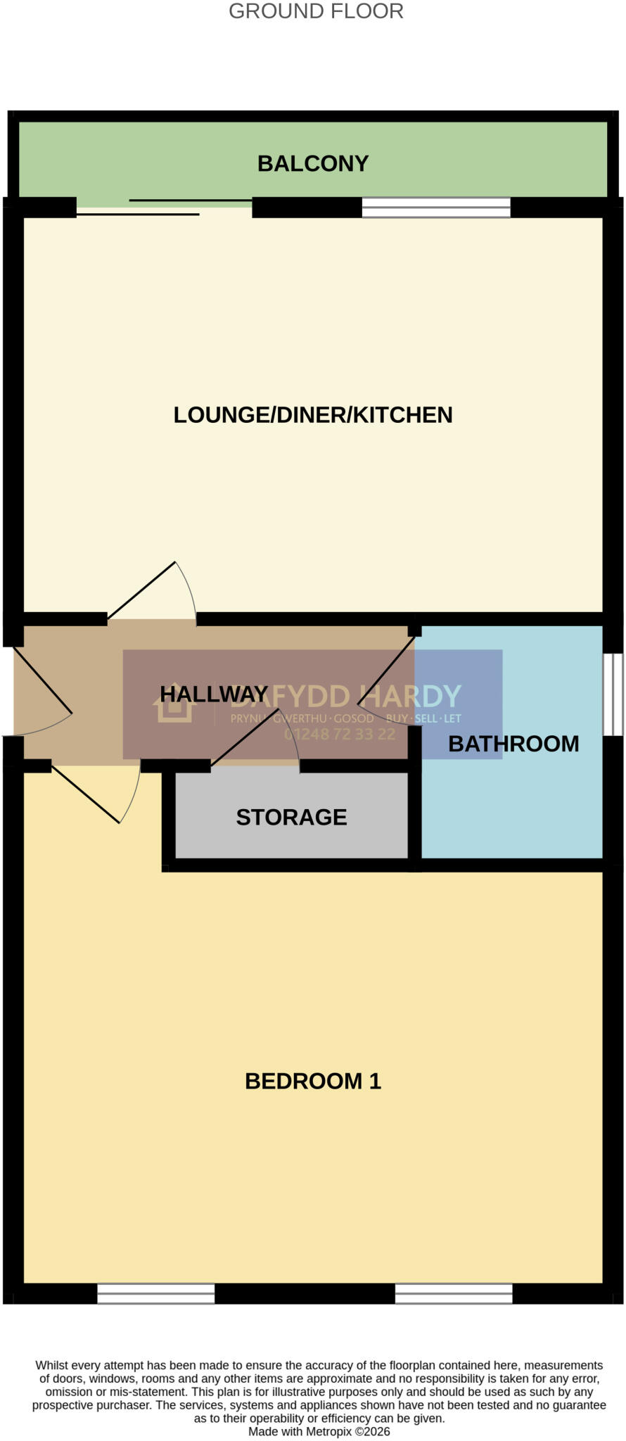 Y Bae, Bangor, Gwynedd, LL57 floorplan