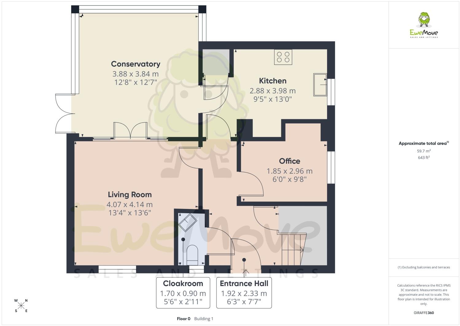 Belfry Drive, Hoo St. Werburgh, Rochester, ME3 9JG floorplan