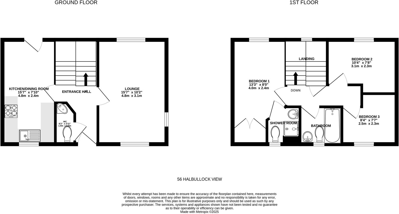 Halbullock View, Gloweth floorplan
