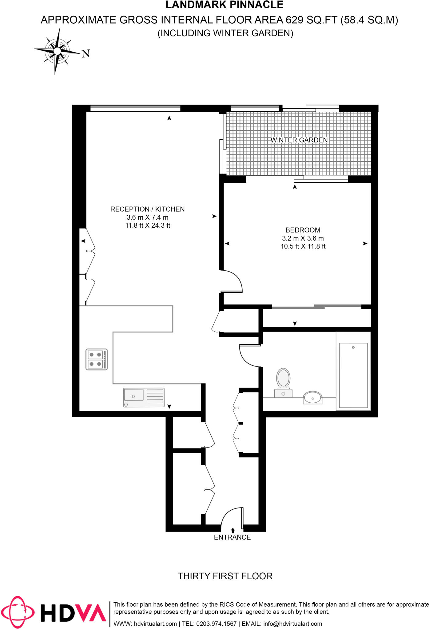 Marsh Wall London E14 floorplan