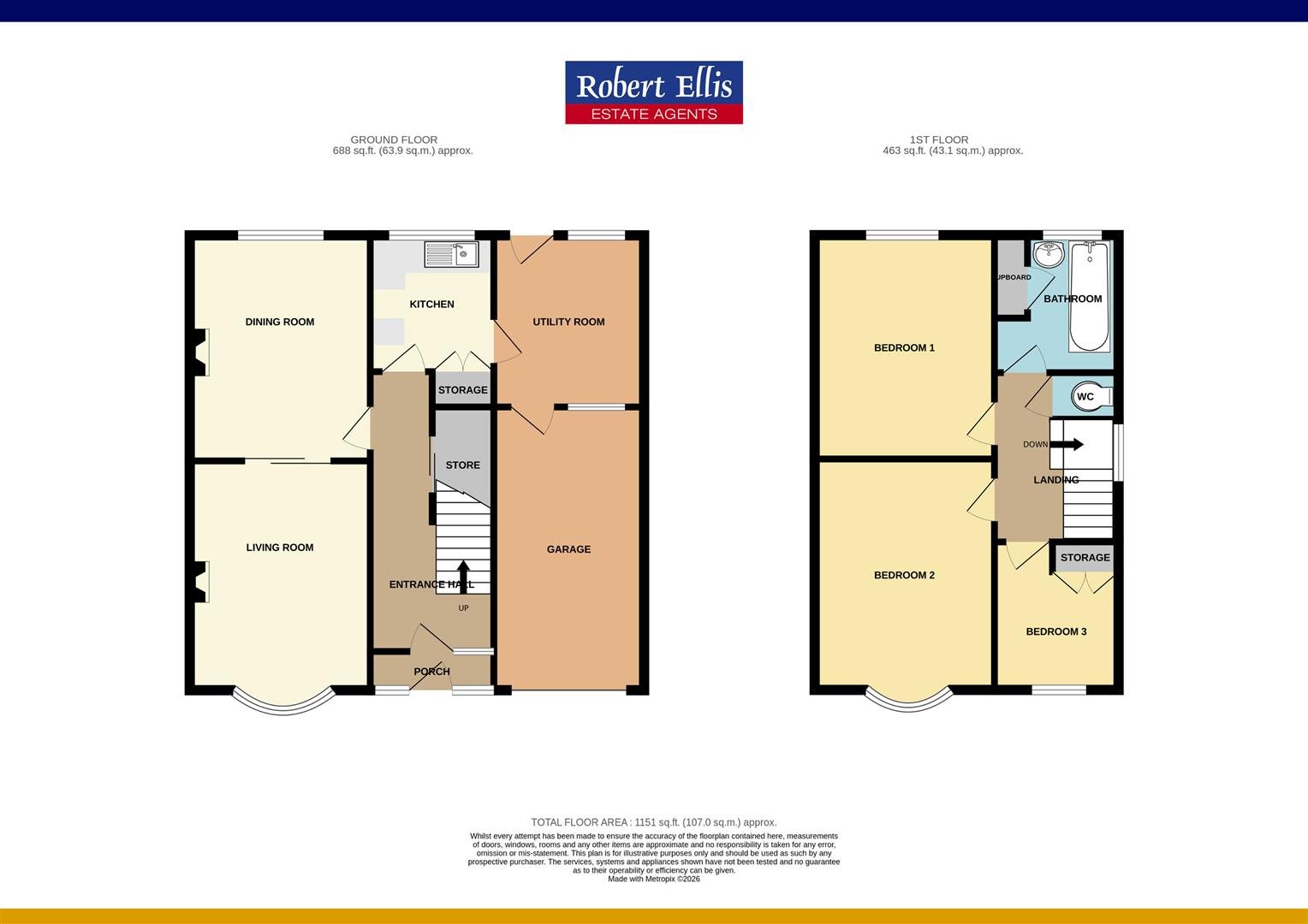 St. Austell Drive, Nottingham floorplan