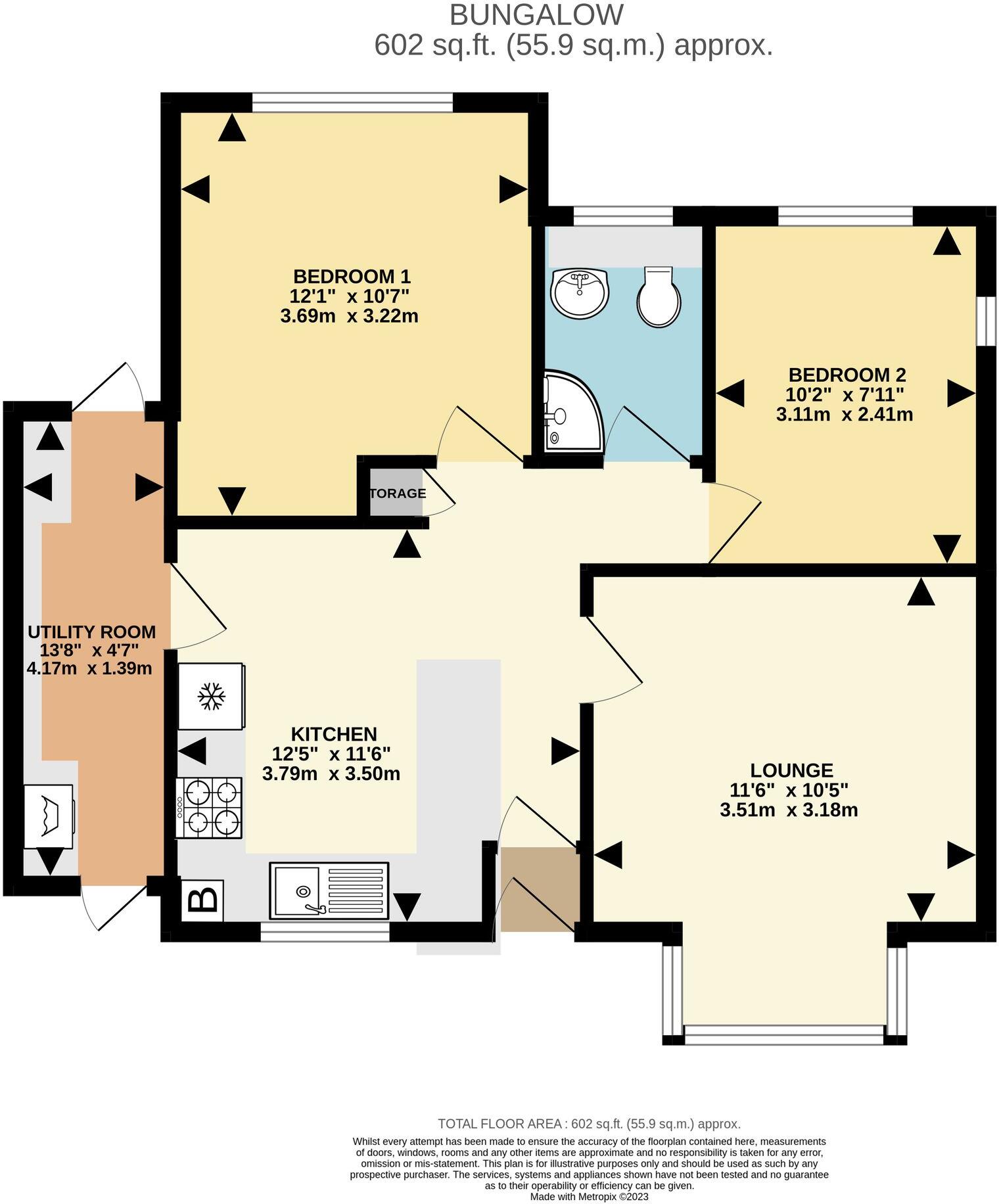 St Marychurch, Torquay floorplan