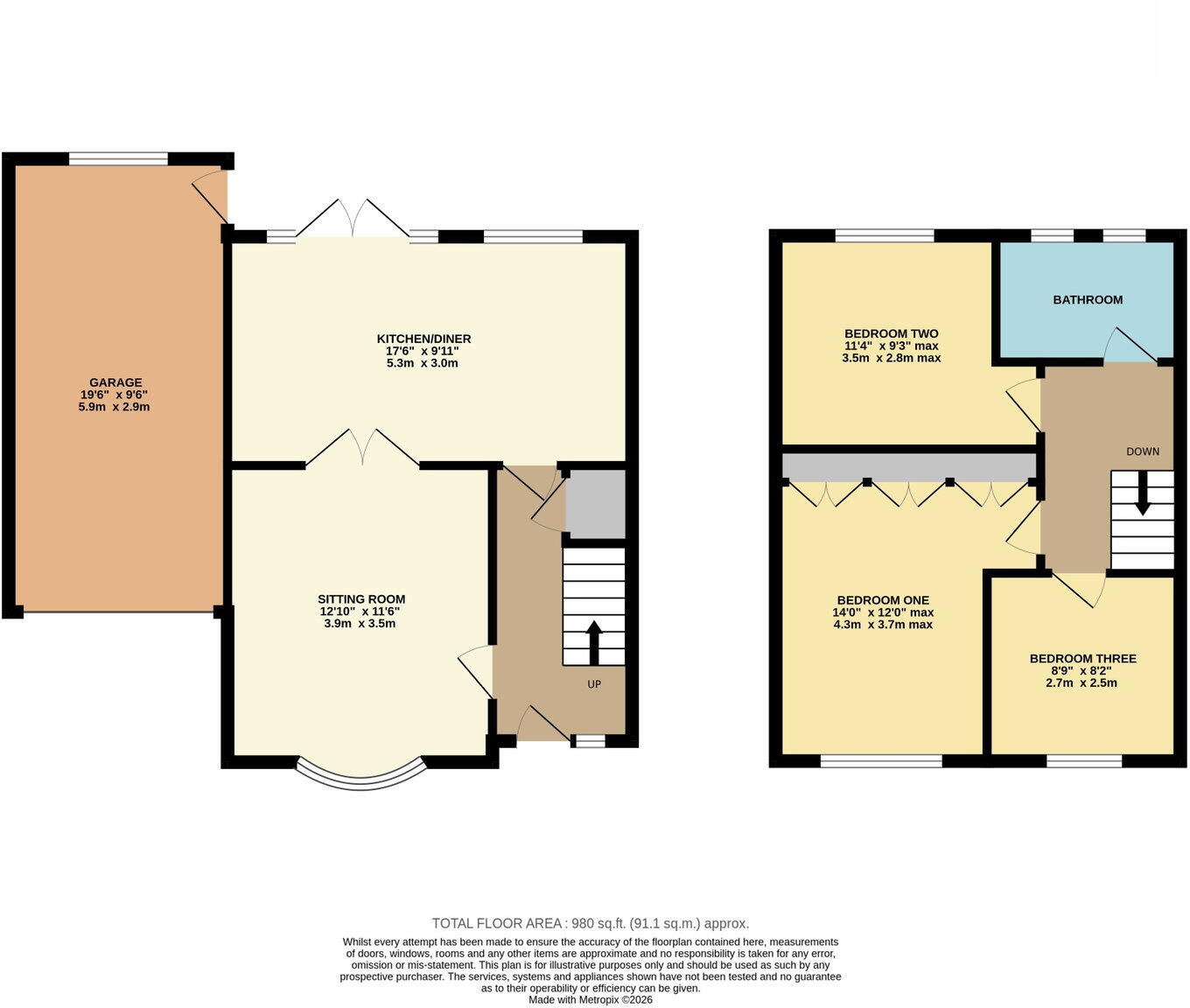 Hayward Avenue, Loughborough floorplan