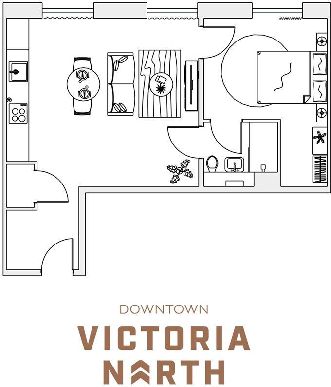 Downtown Victoria North, M4 floorplan