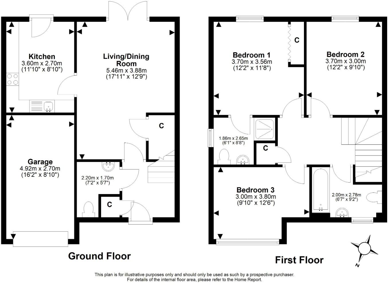 9 Mayflower Gardens, Loanhead, EH20 9BF floorplan