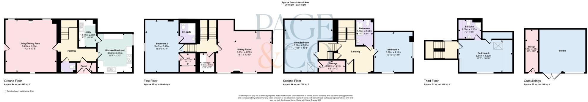 Deanery Farm Oast, Chartham floorplan