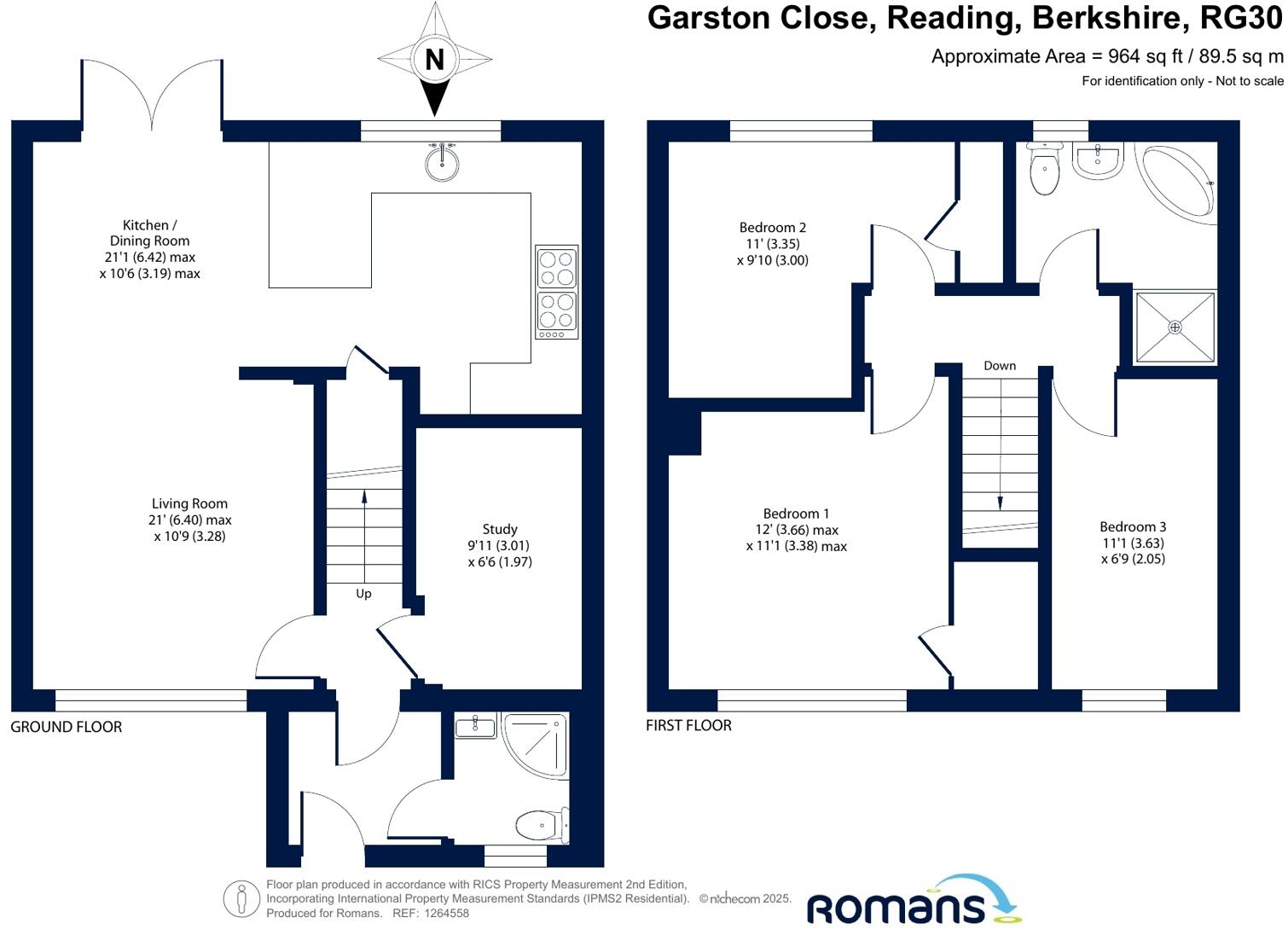 Garston Close, Reading, Berkshire floorplan