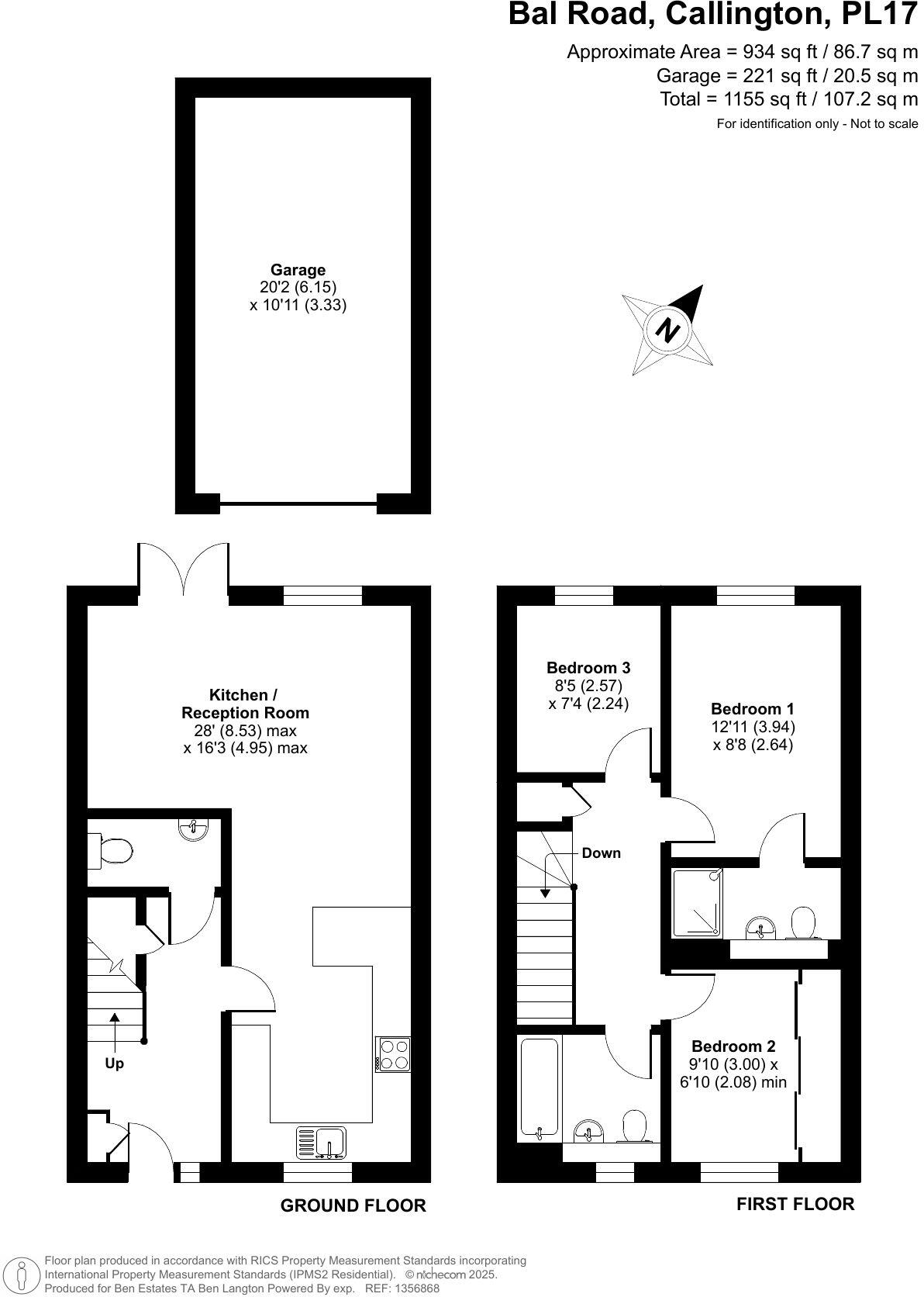 Bal Road, Callington, PL17 floorplan