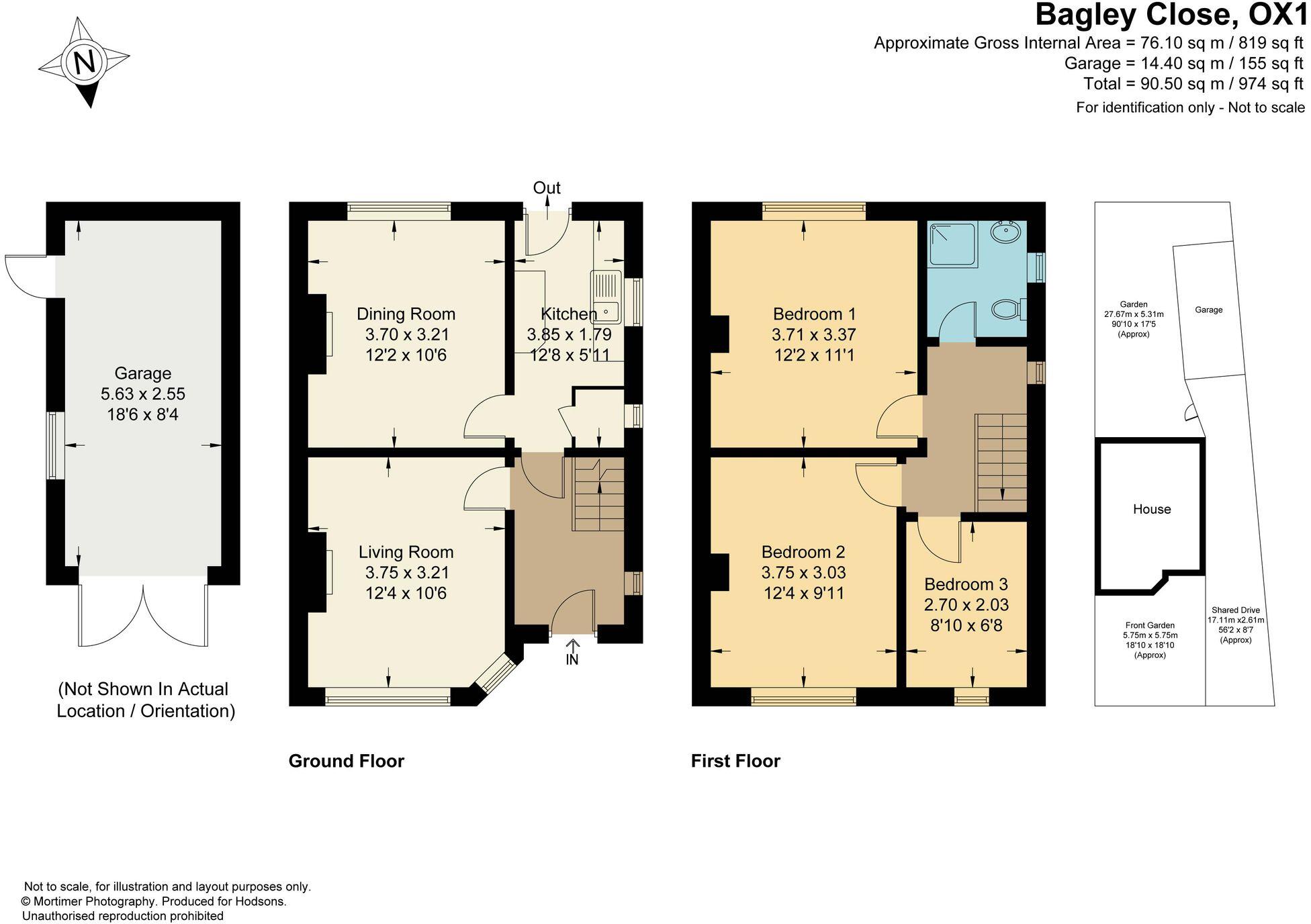 Bagley Close, Kennington, OX1 floorplan