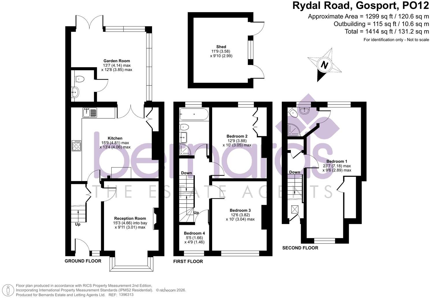 Rydal Road, Elson, Gosport floorplan