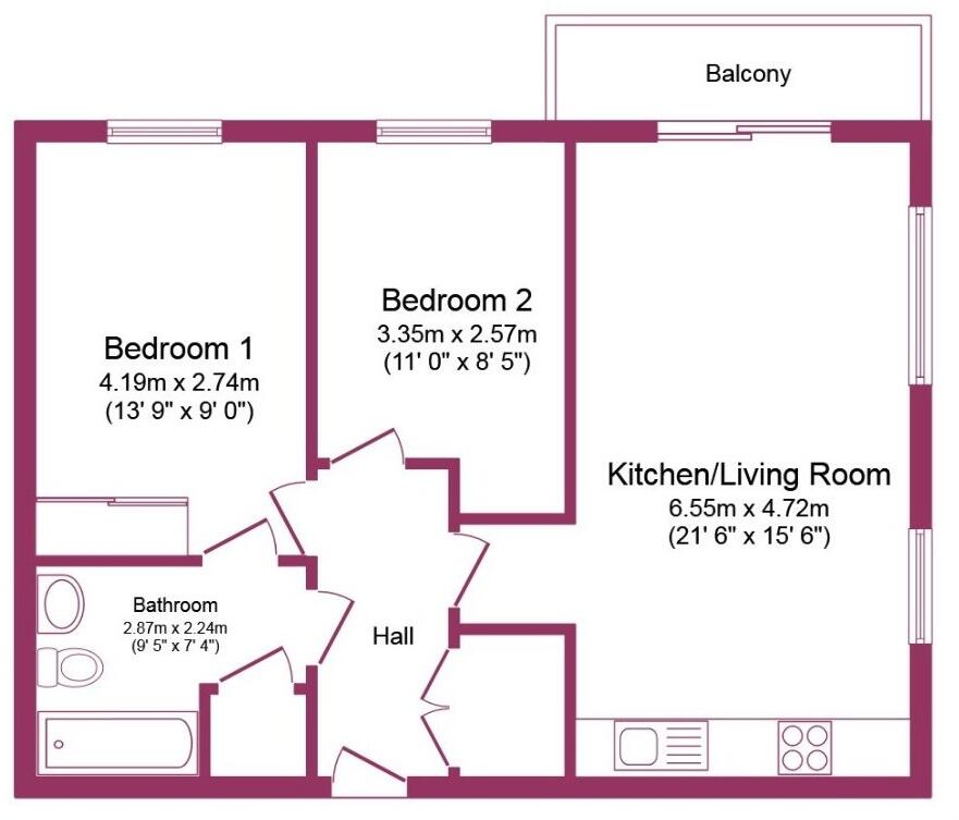1 Stillwater Drive, Openshaw, Manchester City Centre, M11 floorplan