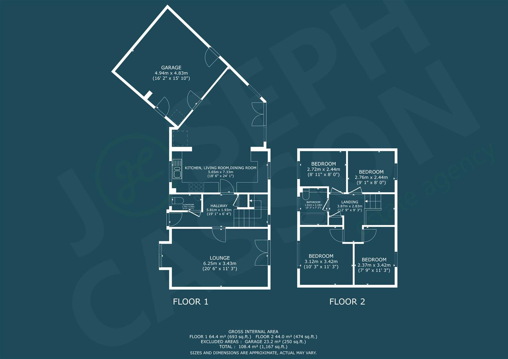 Duncombe Close, Bridgwater, TA6 floorplan
