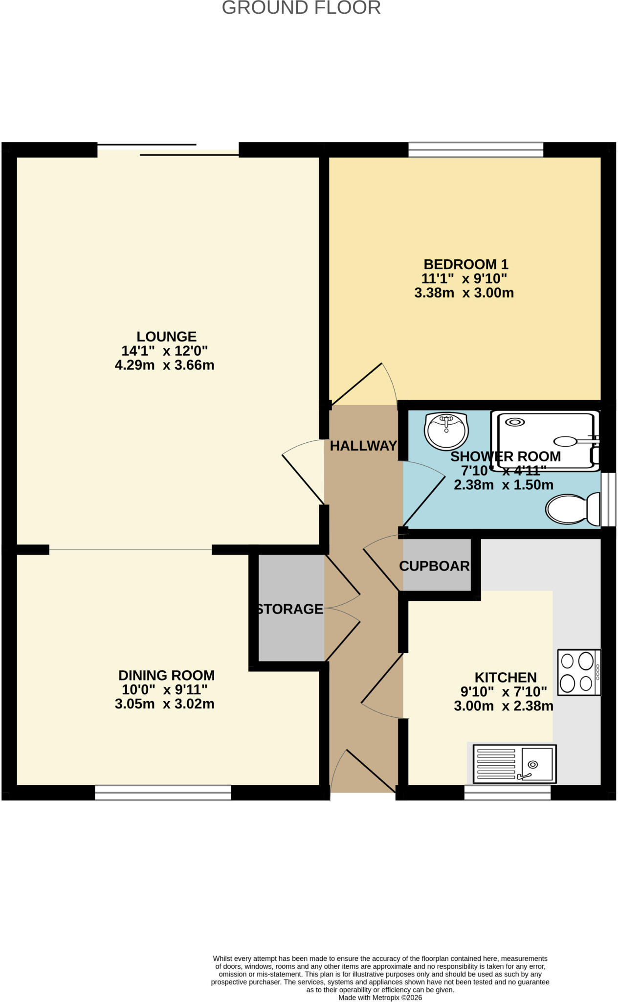 Spurway Gardens, Combe Martin, Ilfracombe, Devon, EX34 floorplan