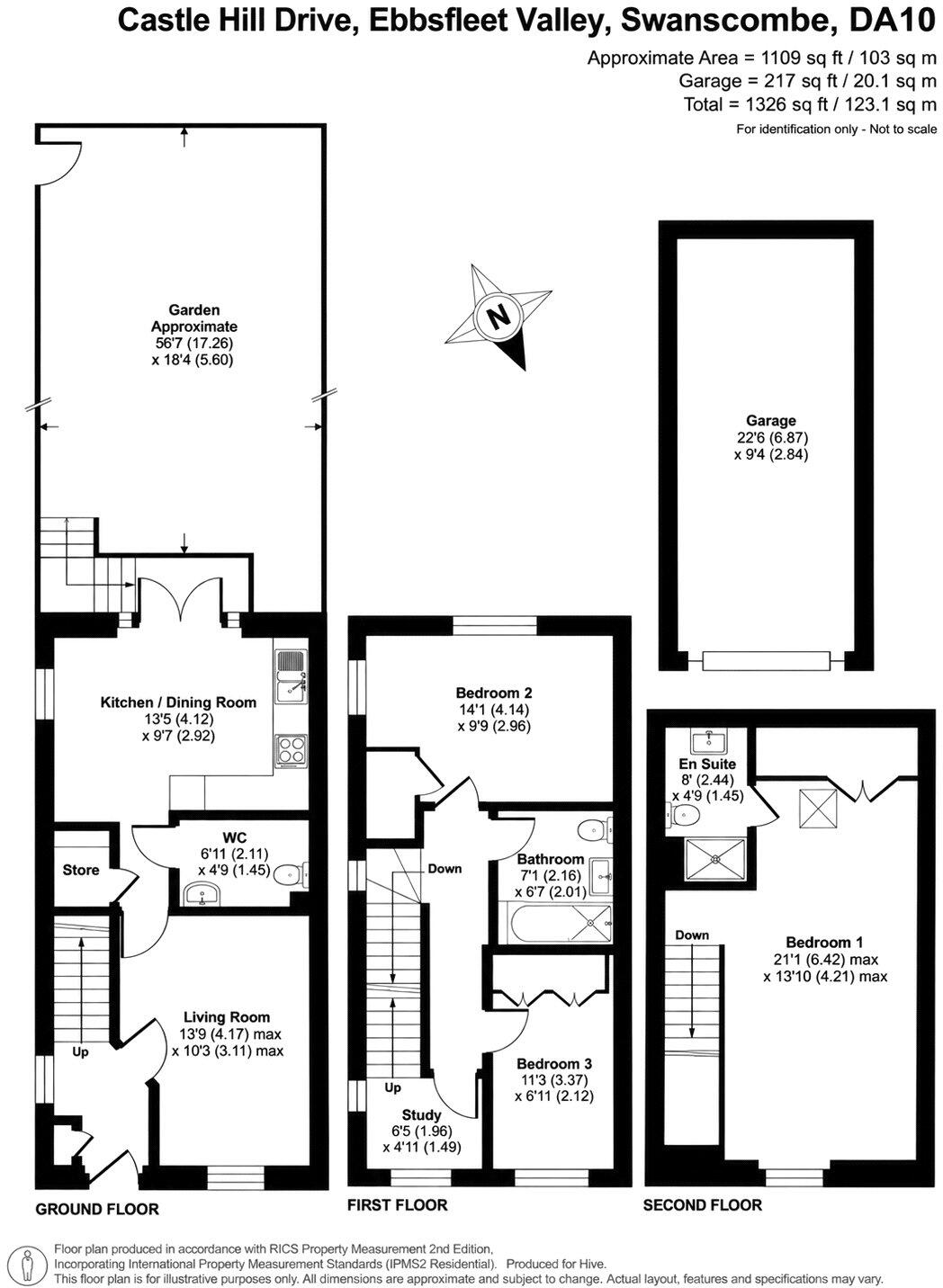 Castle Hill Drive, Ebbsfleet, Kent, DA10 floorplan