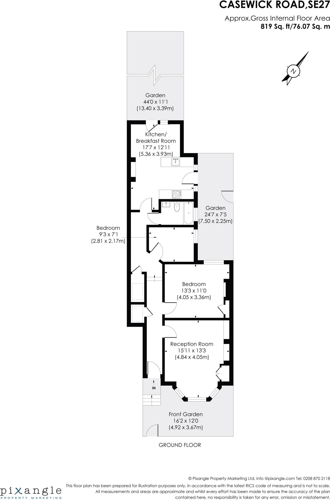 Casewick Road, West Norwood, London, SE27 floorplan