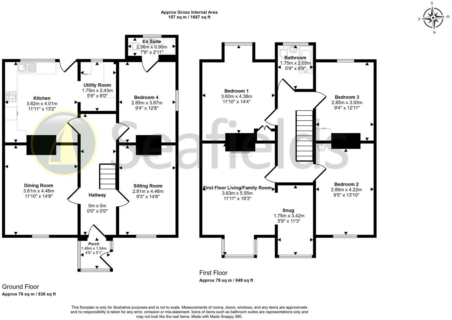 Pier Road, Seaview, PO34 5BL floorplan