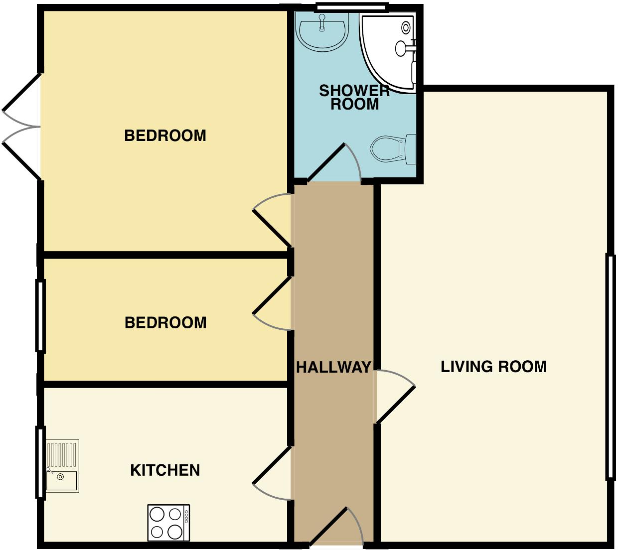 Woburn Court, Elm Park, Hornchurch, Essex, RM12 4PB floorplan