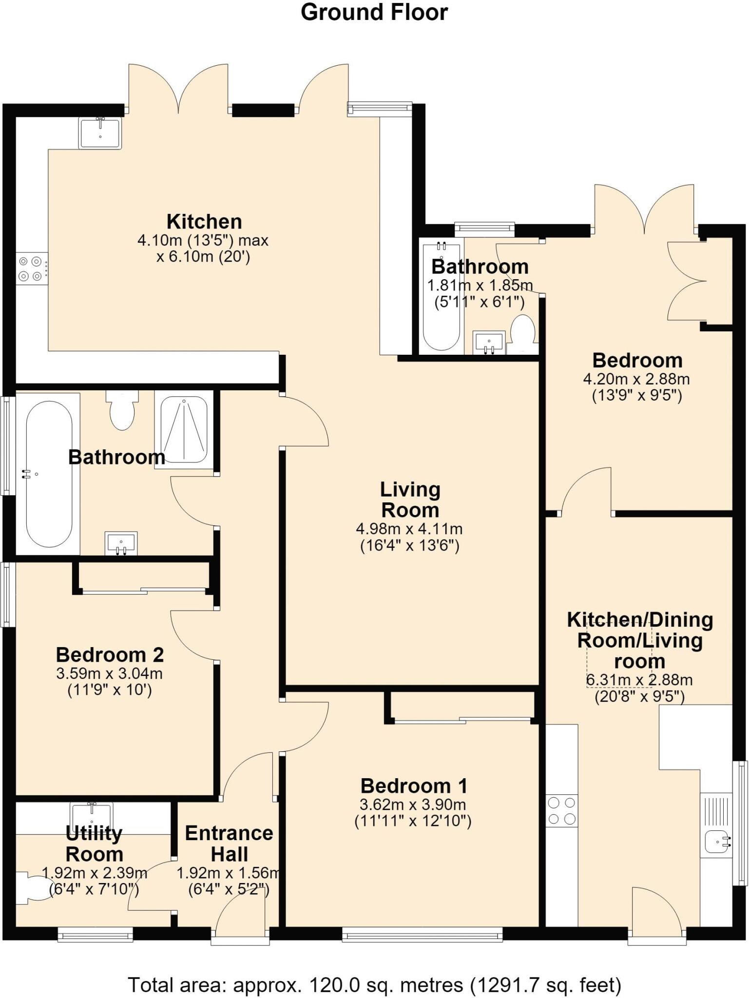 Goodwin Meadows, Bungalow floorplan