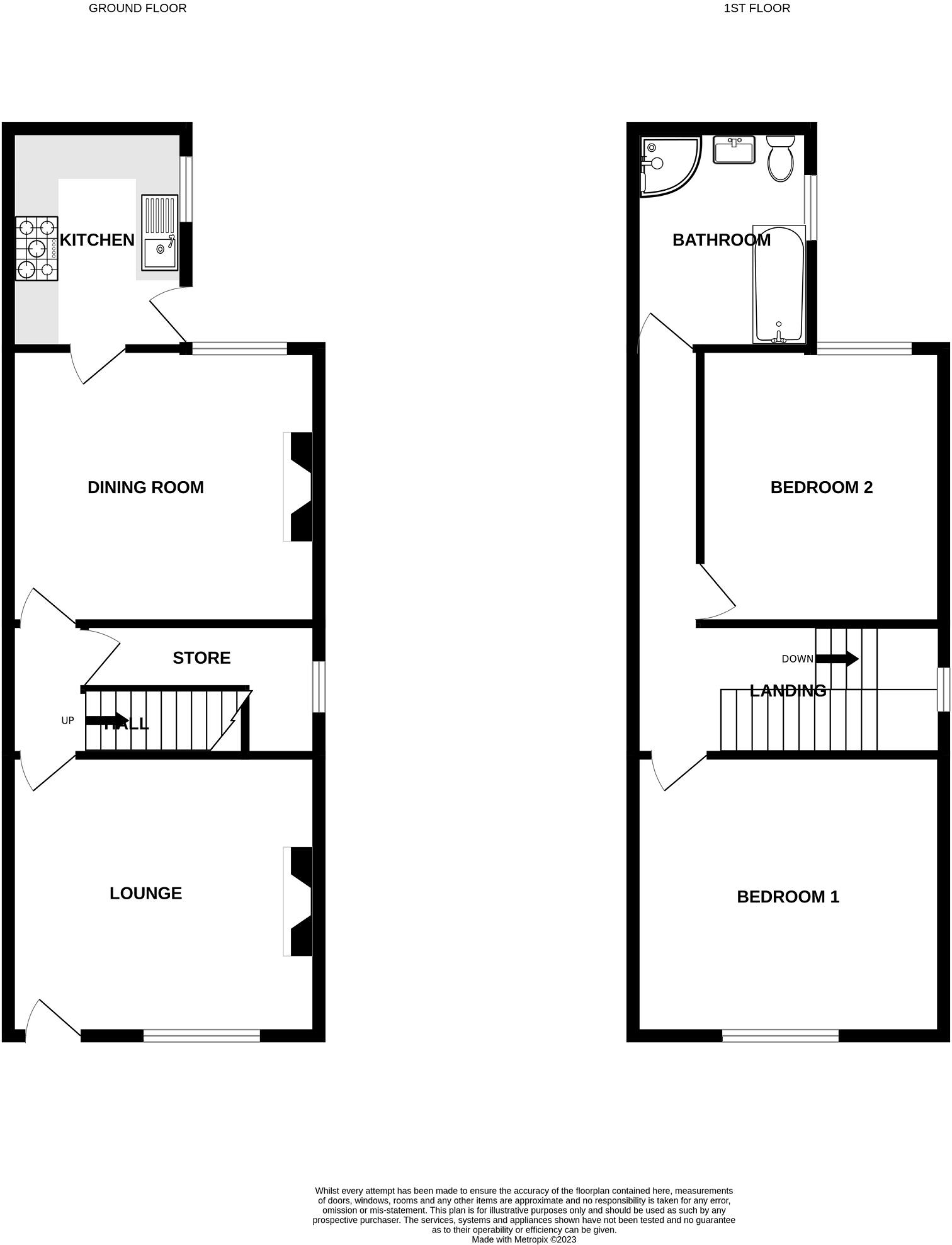 Quarry Road, Somercotes, Alfreton, Derbyshire. DE55 4HY floorplan