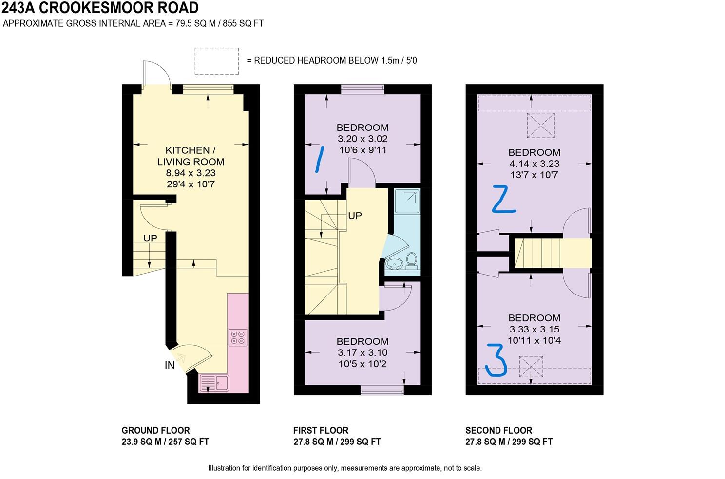 243a Crookesmoor Road, Crookesmoor, S6 3FQ floorplan
