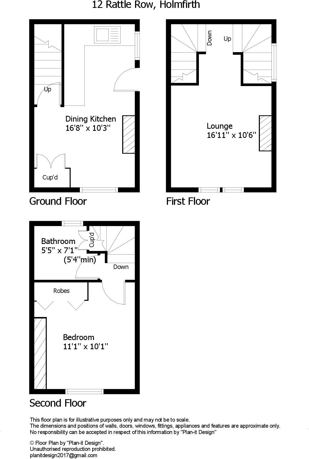 Rattle Row, Holmfirth, HD9 floorplan