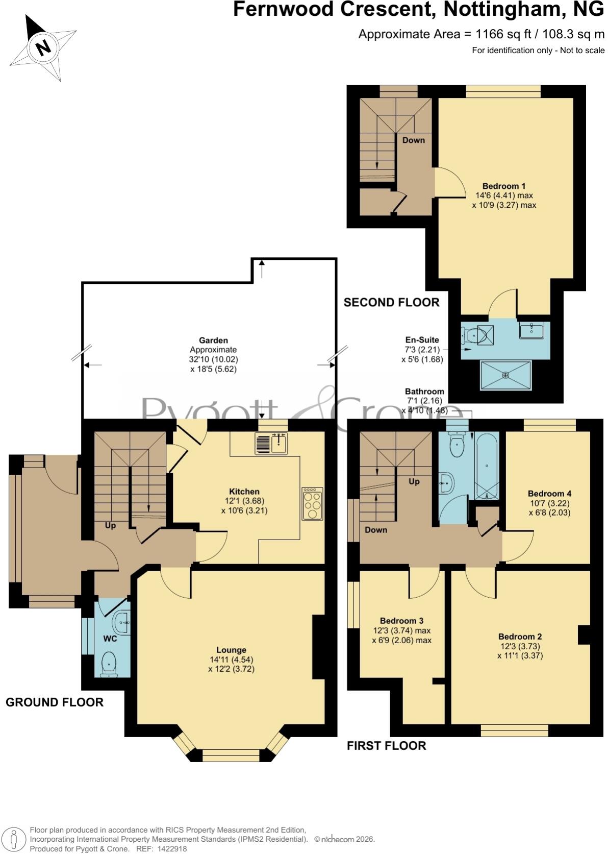 Fernwood Crescent, Wollaton, Nottinghamshire, NG8 floorplan