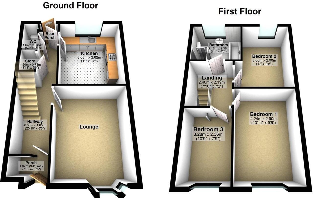 Flecknoe Close, Castle Bromwich, Birmingham floorplan