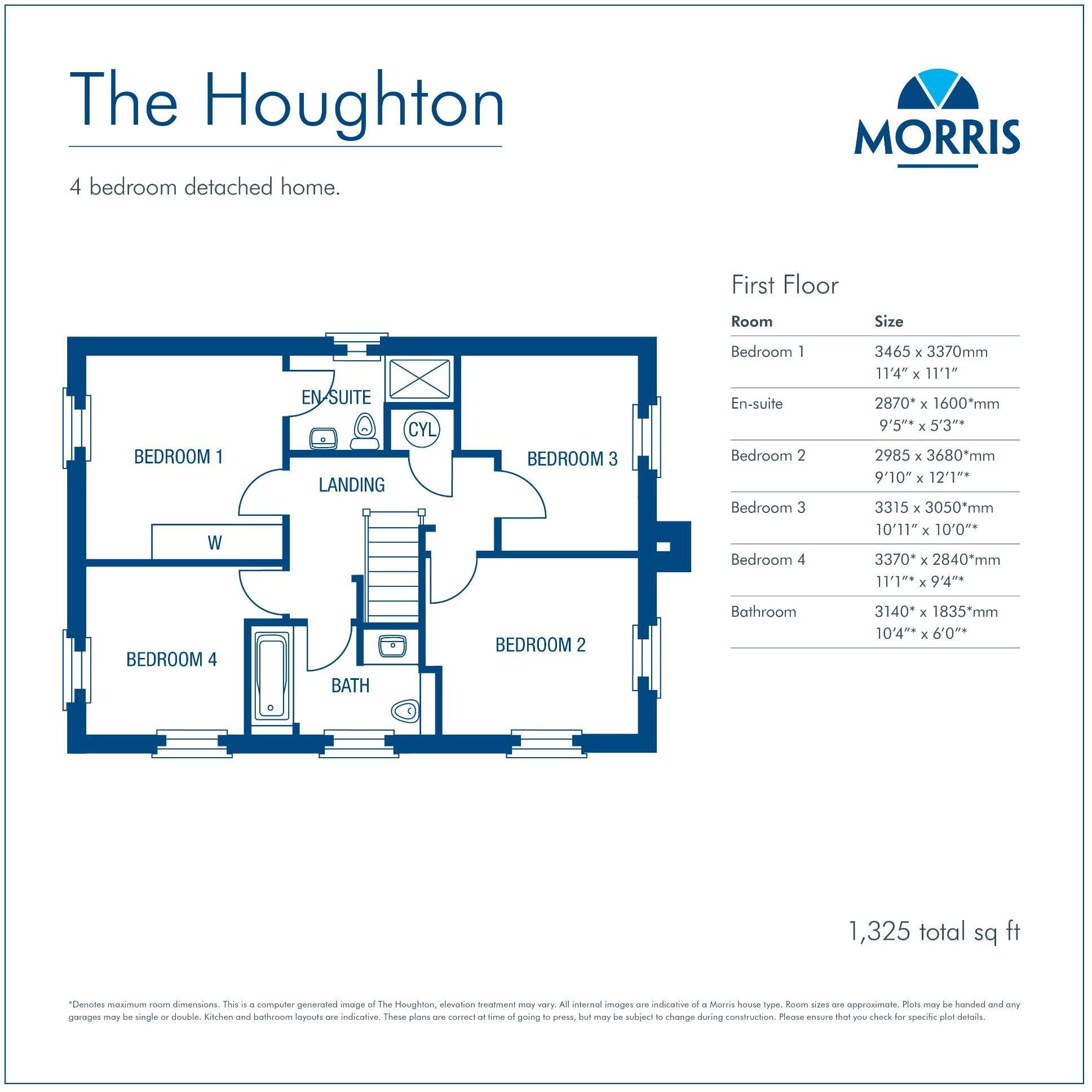 Prince's Meadows
Kirkham
PR4 2DZ floorplan