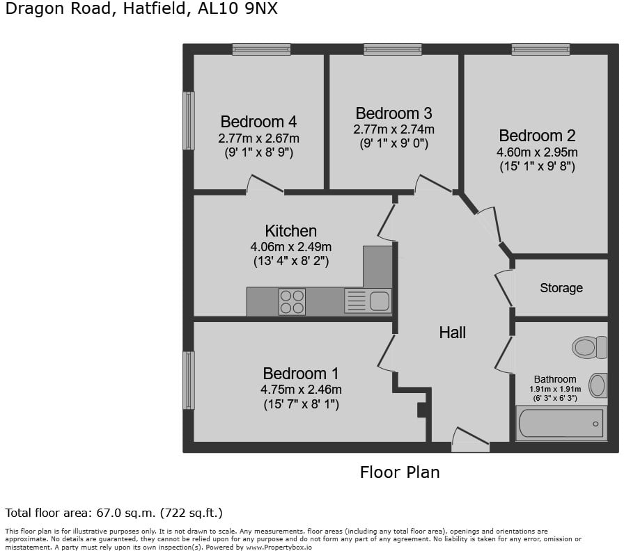 Dragon Road, Hatfield, AL10 floorplan