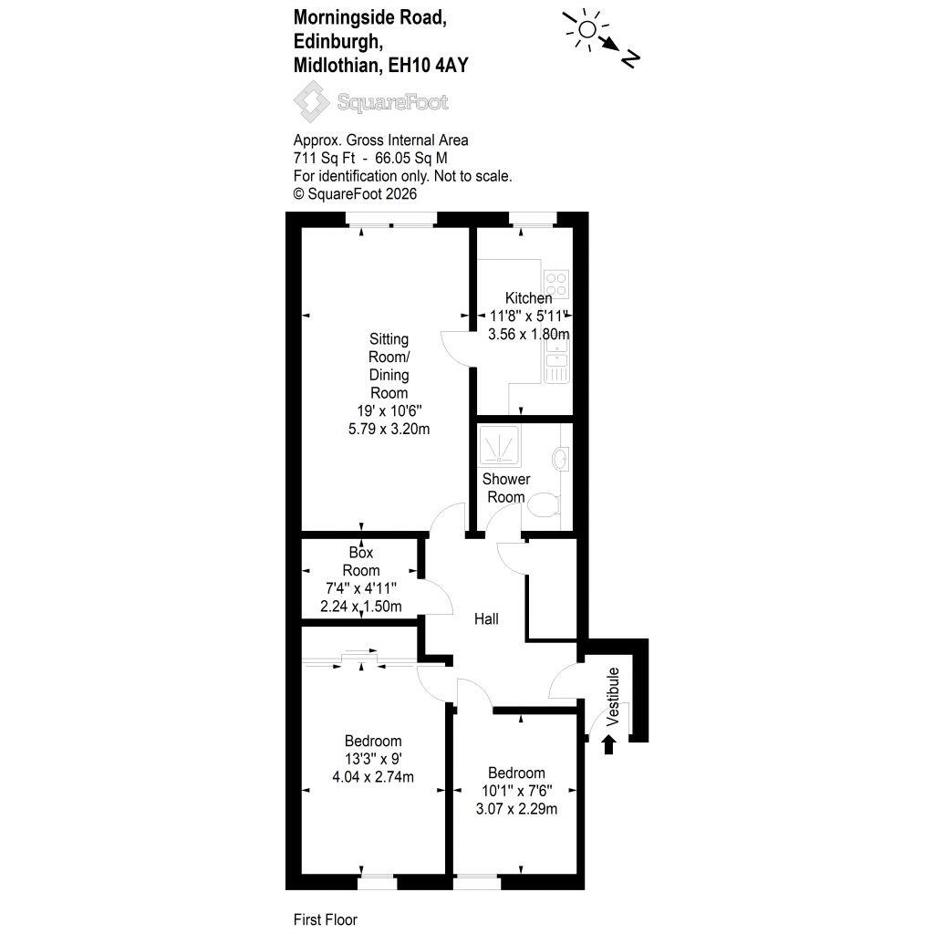 91/1 Morningside Road, Edinburgh, EH10 4AY floorplan