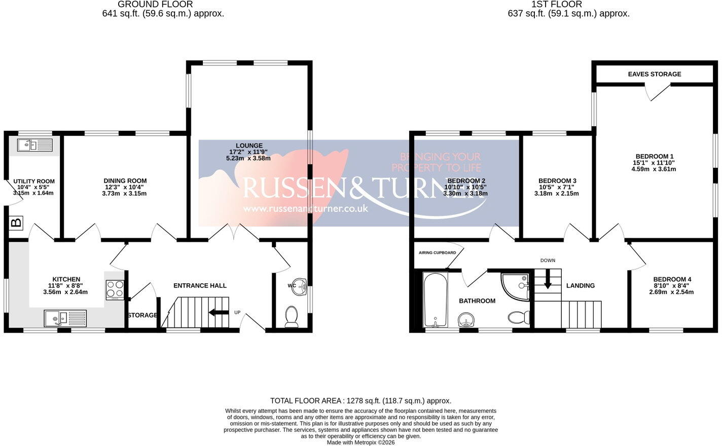 Detached Family Home on Springwood Estate floorplan
