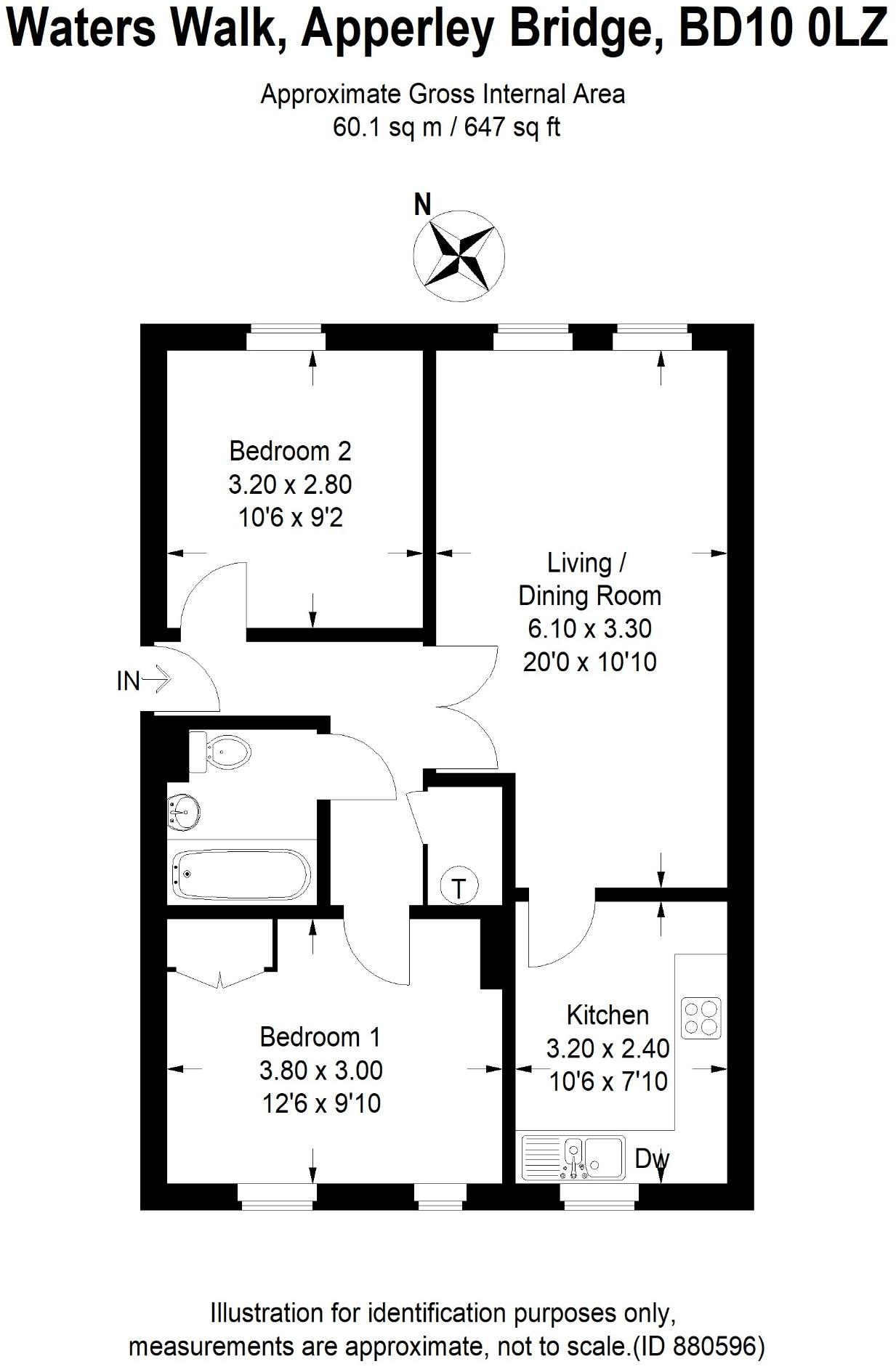 Waters Walk,Apperley Bridge,Bradford, ~ CANAL side facing ~ floorplan