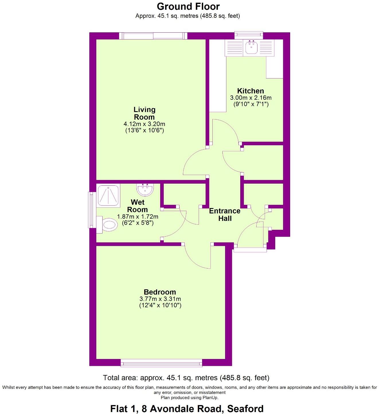 Avondale Road, Seaford, East Sussex, BN25 floorplan