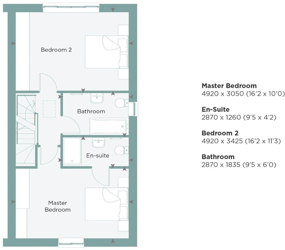 Ffordd Y Creyr Llwyd, Colwyn Bay, Conwy, LL29 floorplan