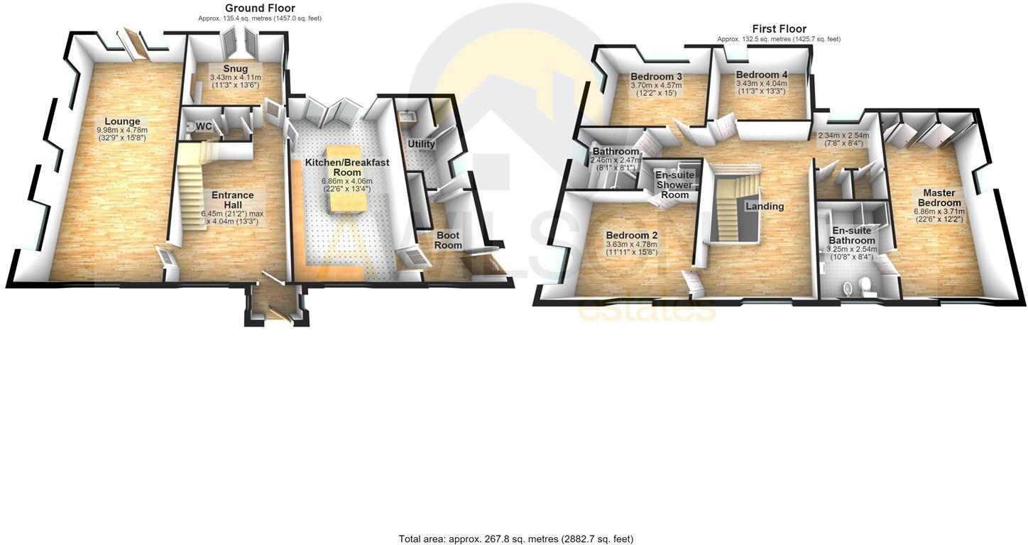Higher Landslow Green Farm, Hobson Moor Road, Mottram floorplan