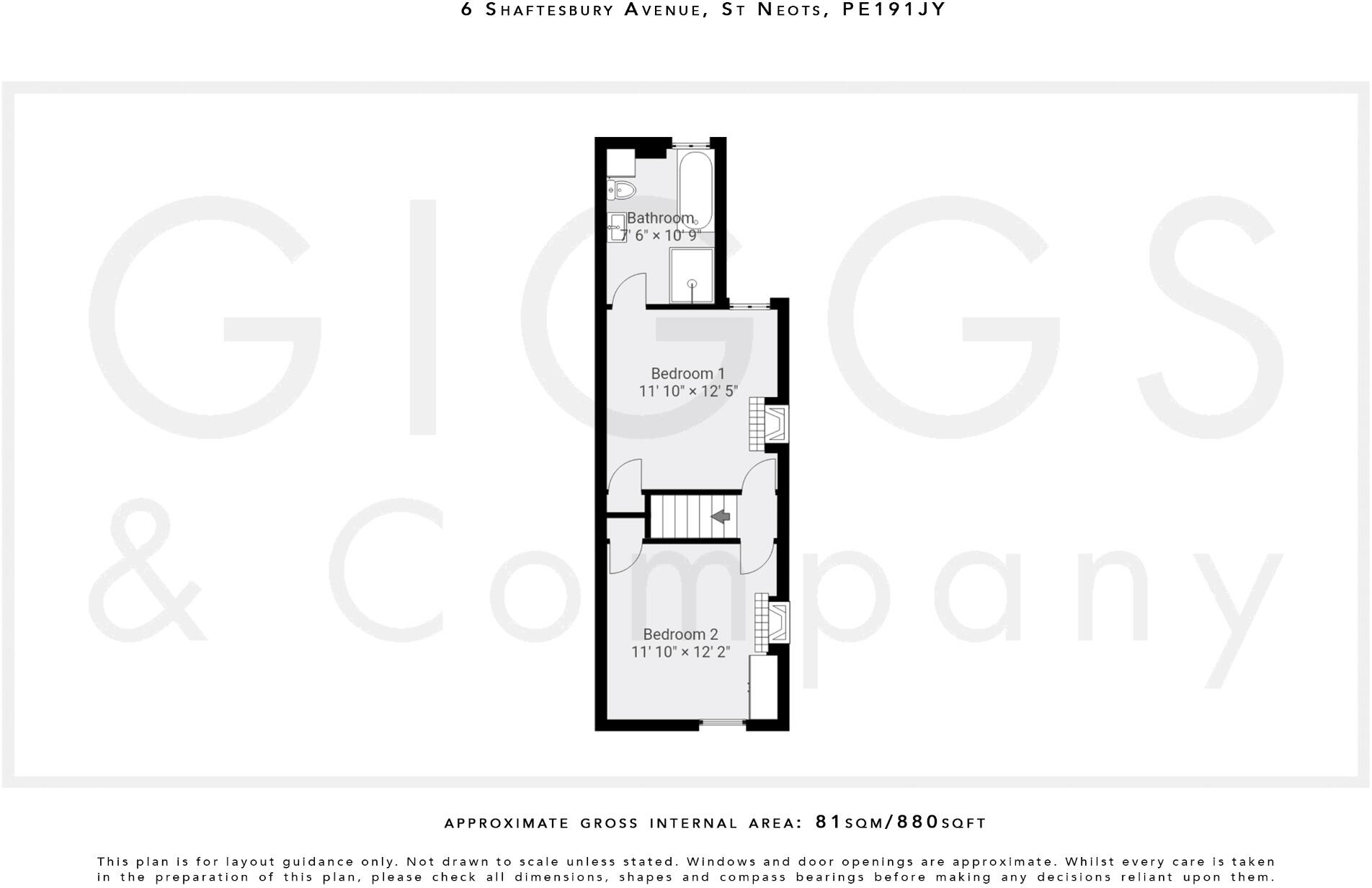 Shaftesbury Avenue, St Neots, Cambs PE19 1JY floorplan