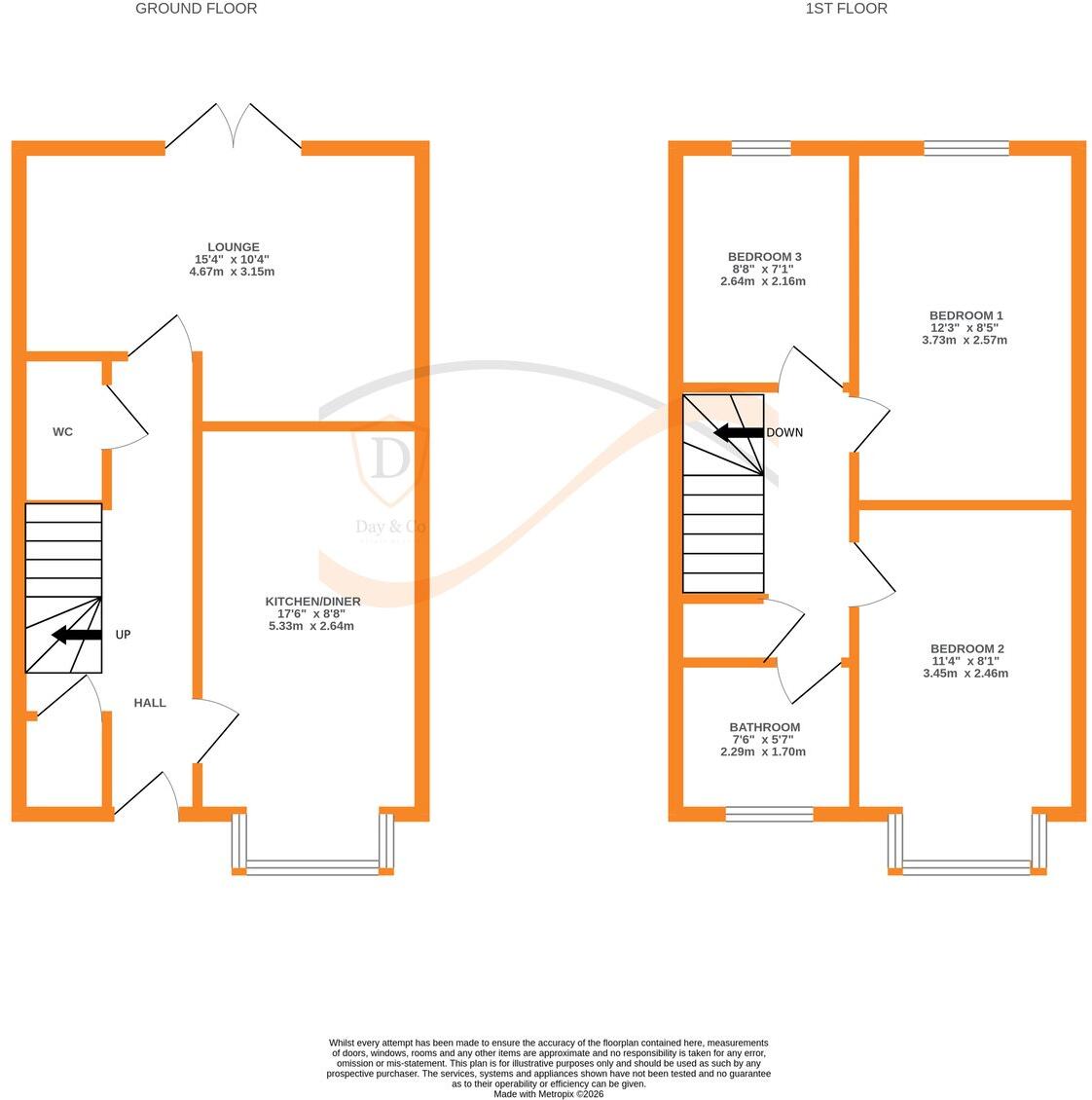 Jacobs Lane, Haworth, Keighley, BD22 floorplan