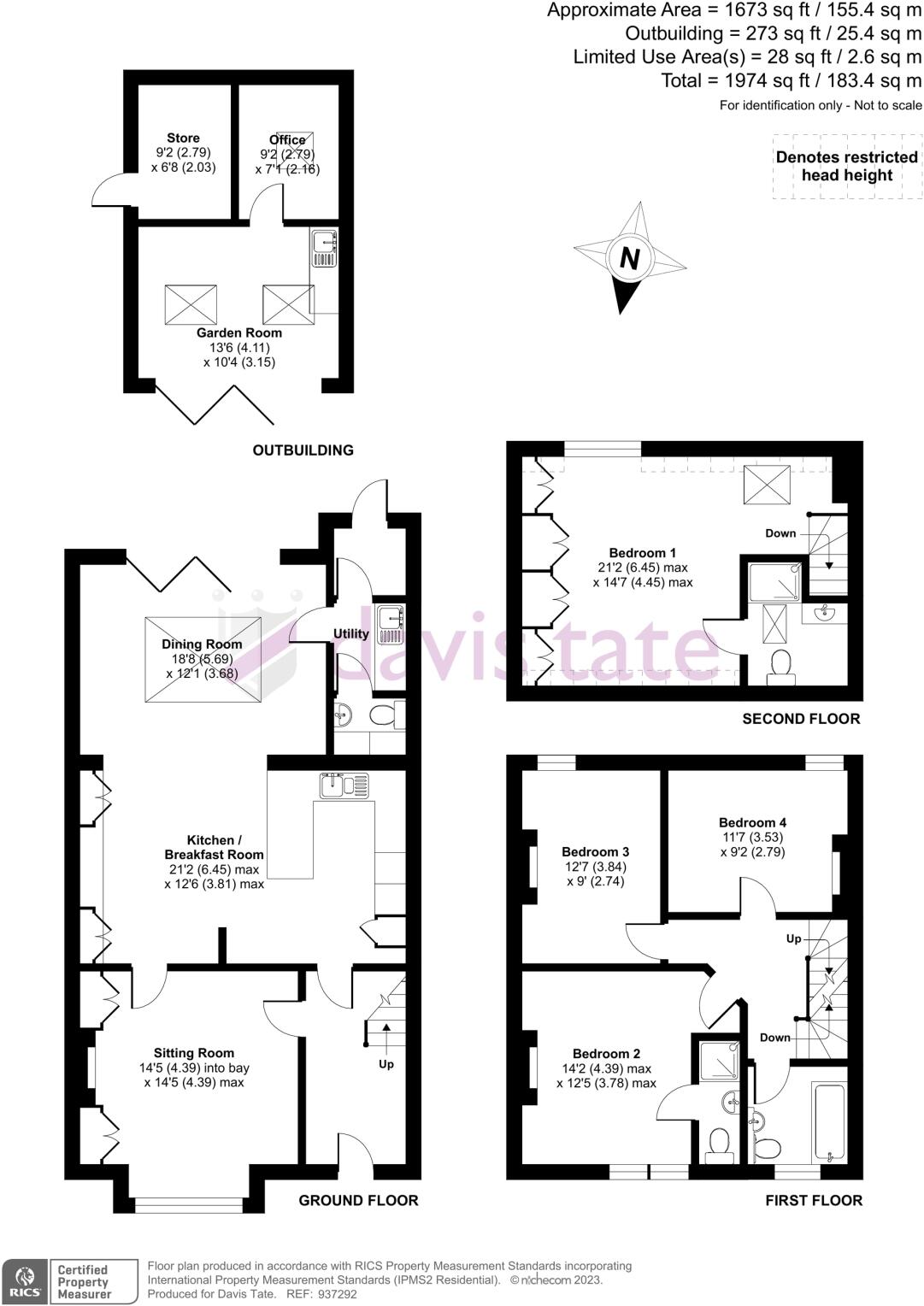 South View Avenue, Caversham, Reading, Berkshire, RG4 floorplan