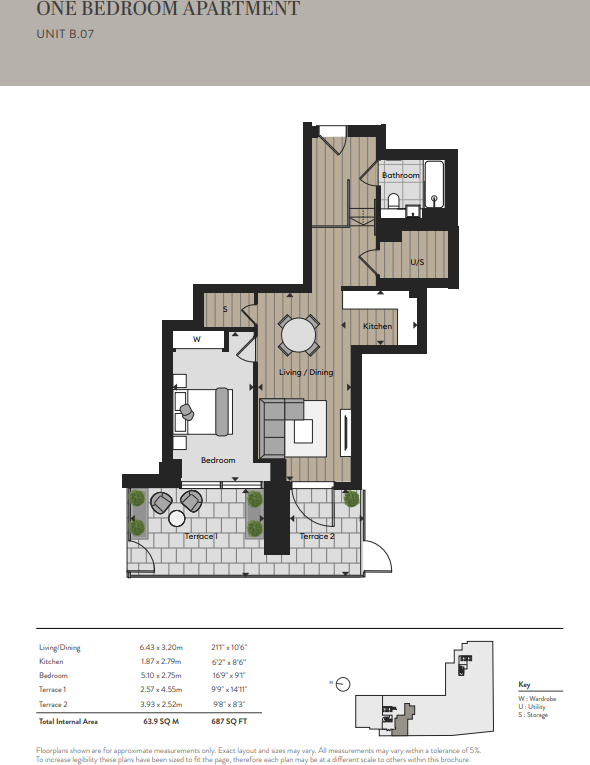 Parkside Collection, 43 Hawker Building, 348 Queenstown Road, London, SW11 floorplan