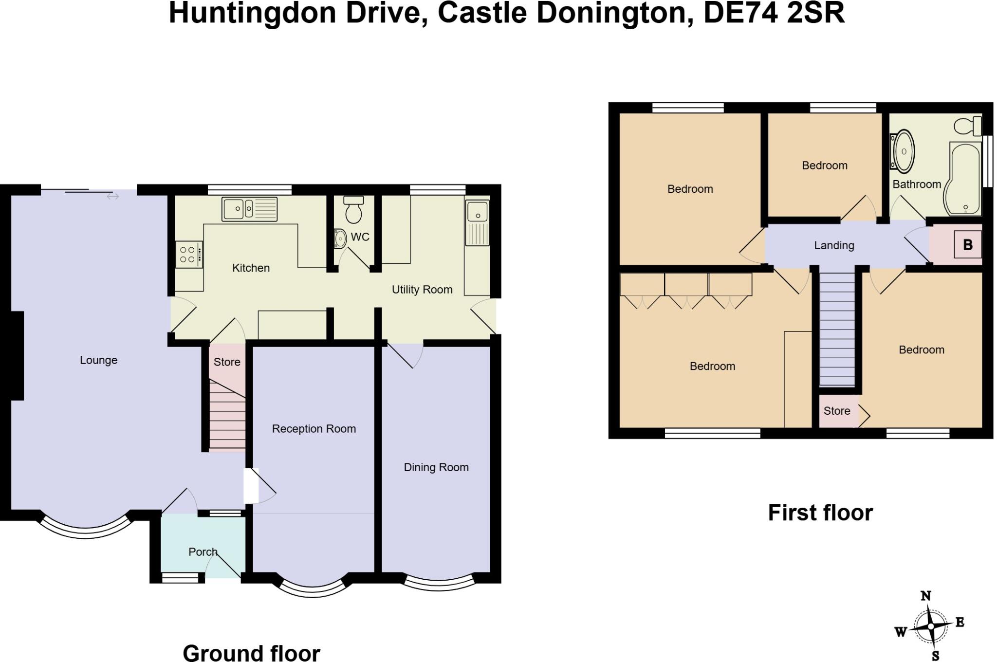 Huntingdon Drive, Castle Donington floorplan