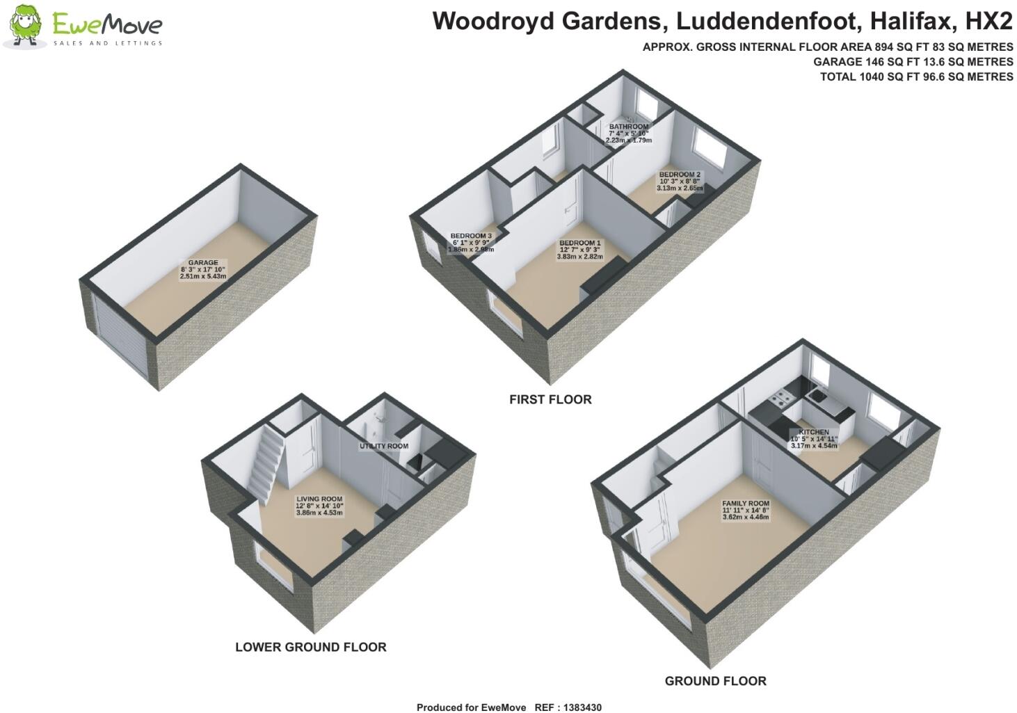 Woodroyd Gardens, Luddendenfoot floorplan