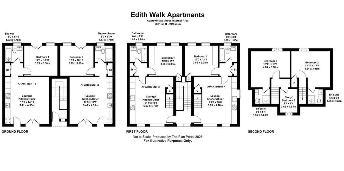 Edith Walk, Great Malvern, Worcestershire, WR14 floorplan