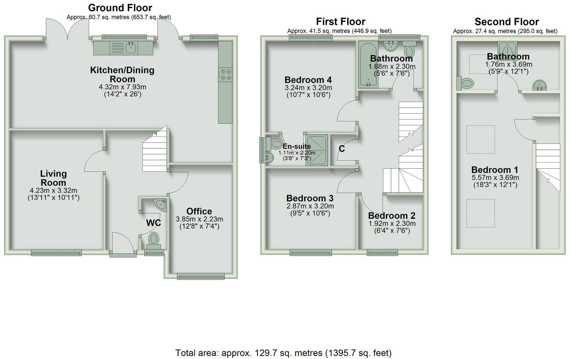 Maes Glas, Ewloe, CH5 floorplan