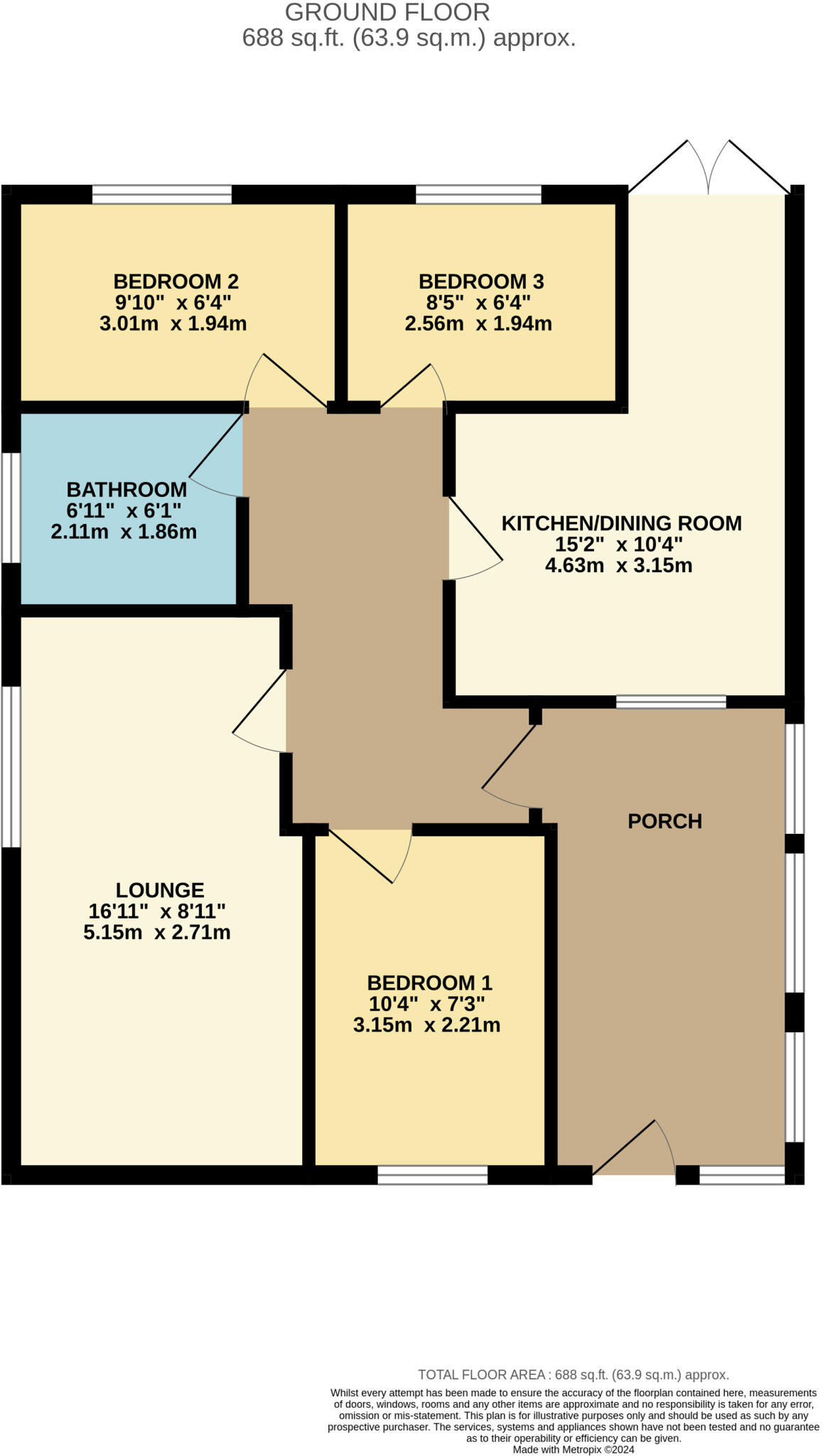 Thoralby Close, Longsight floorplan