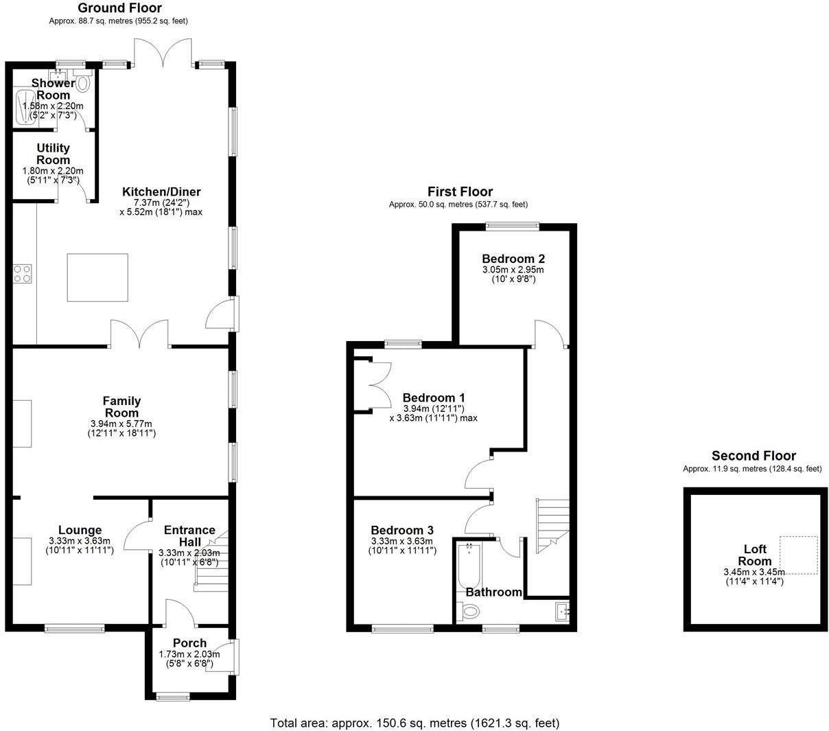 Hunts End, Buckden, St. Neots floorplan