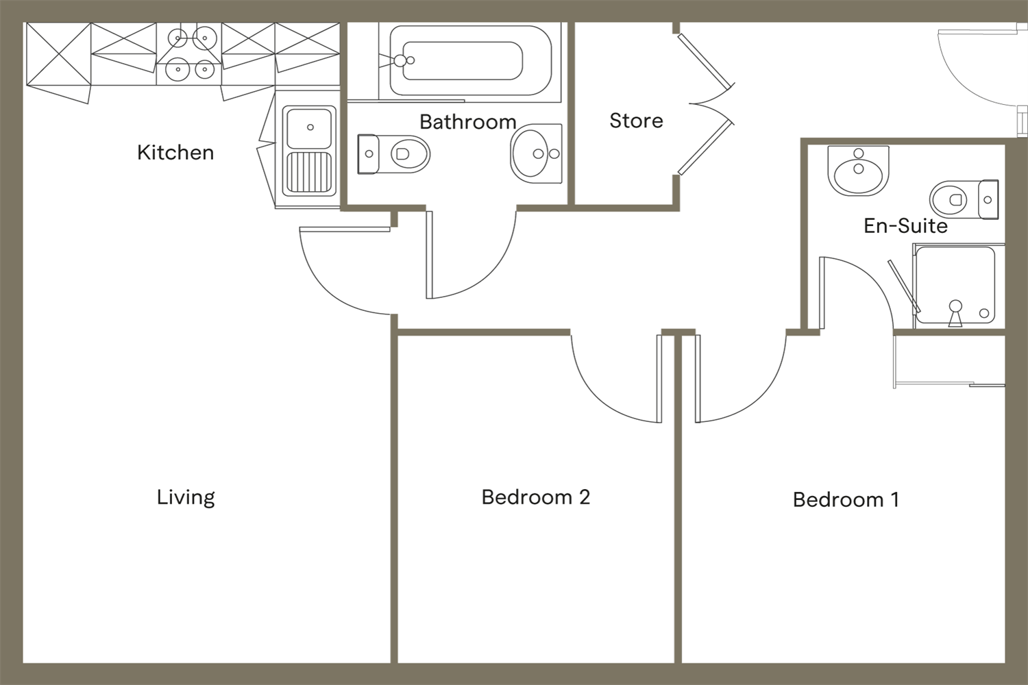 Brook End, Rochdale, OL16 floorplan