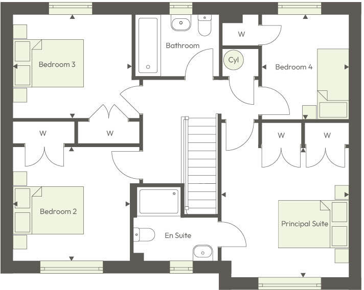 Wessex Grove, Malmesbury, SN16 floorplan