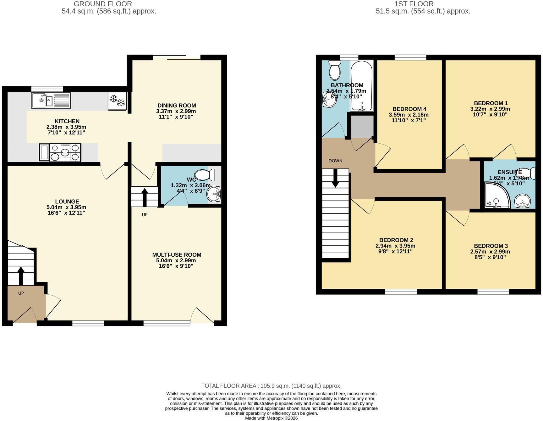 Dale View Road, Lower Pilsley, Chesterfield, Derbyshire S45 floorplan